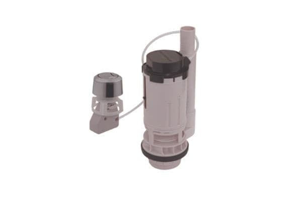 Batteria scarico SCHWAB 550 doppio tasto per cassetta ceramica + guarnizione