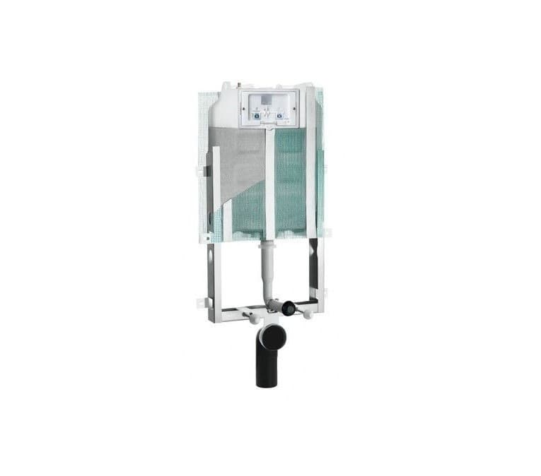 Cassetta WC incasso PUCCI TVS Rapido ECO 8cm per sospesi + telaio doppio scarico