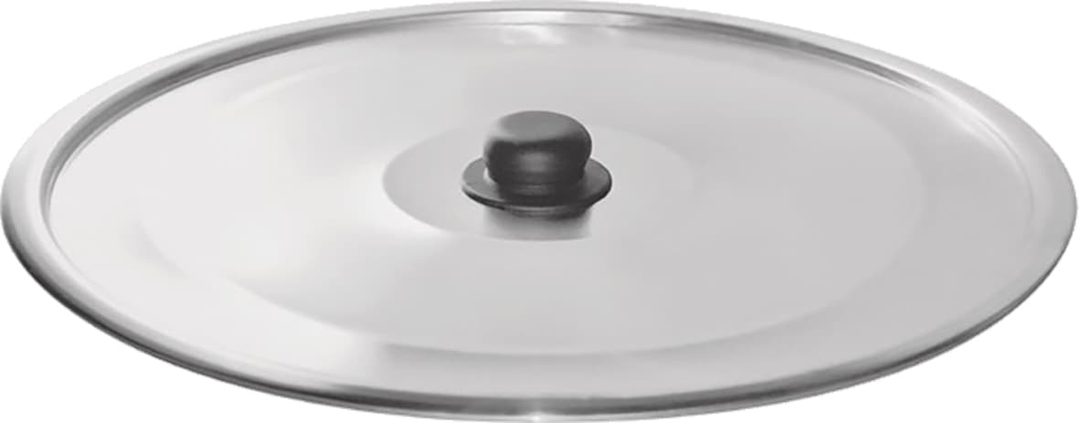 Pentalux Coperchio Piano in Alluminio Ø52 cm per Pentola Pomodori