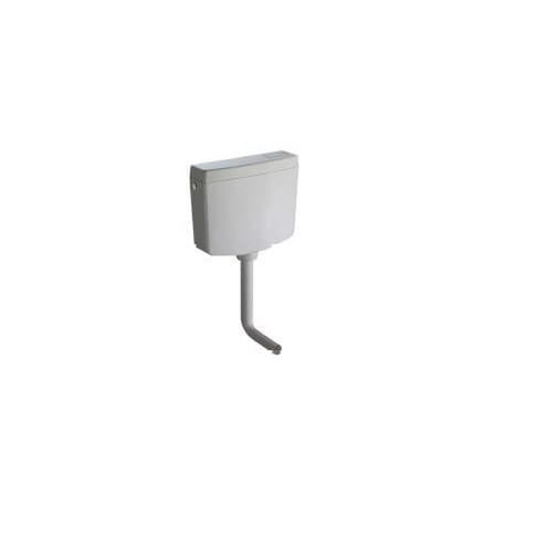 Cassetta WC esterna OLI GEMMA bianca Start/Stop 6L regolabile + tubo 50/40 OL046